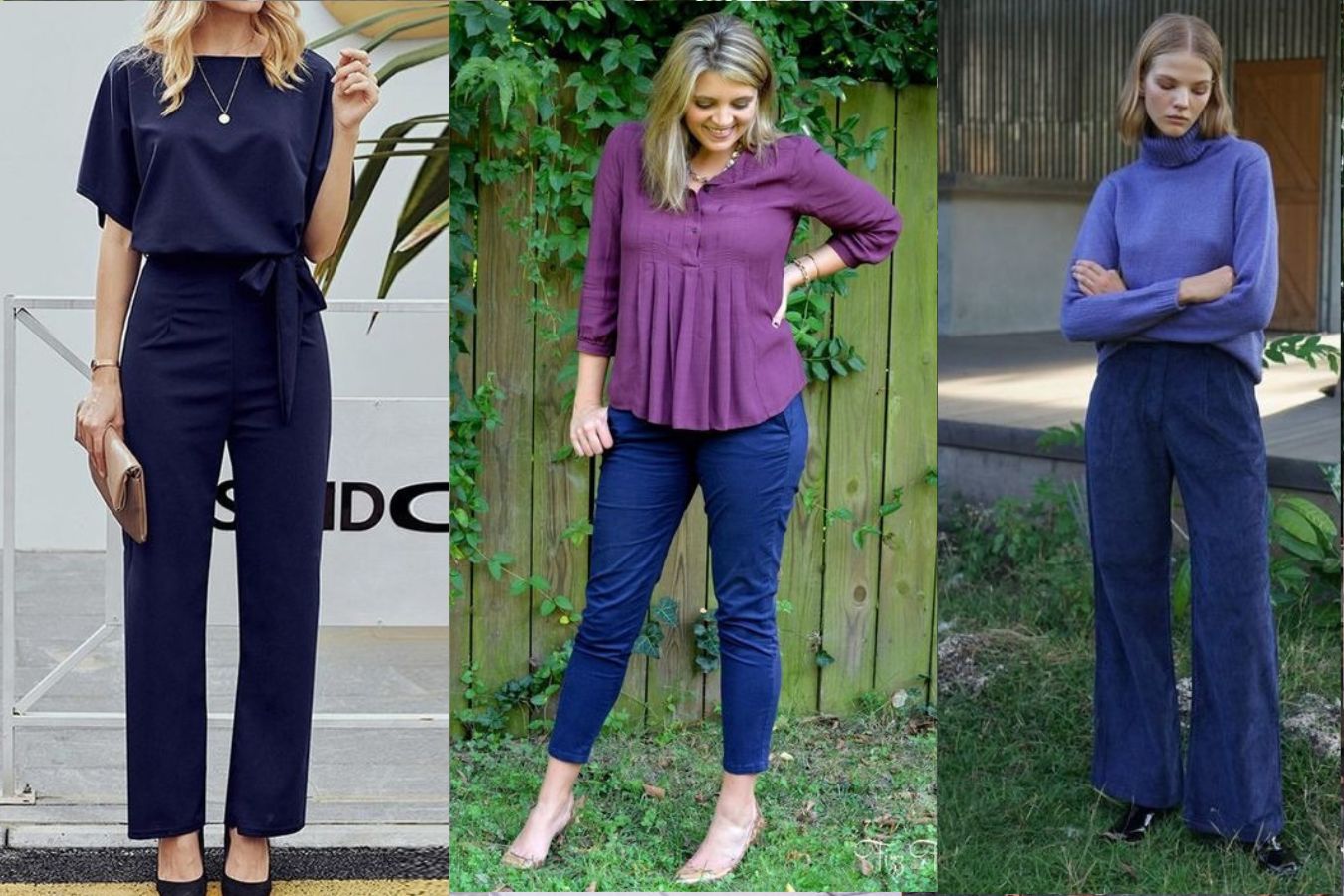 16 Navy Blue Pants Outfit Ideas, Courtesy of the Fashion Set